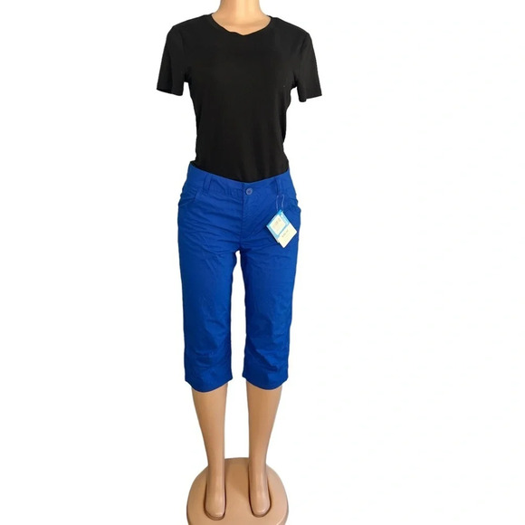 Columbia Blue Quial Hollow Capri Pants - Picture 2 of 10